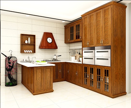 全鋁櫥柜-02（風格：中式；顏色：黃花梨）