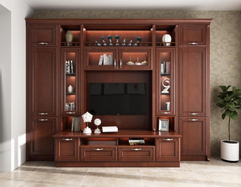 全鋁電視柜-01（風格：中式；顏色：金橡）